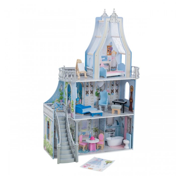 Casuta pentru papusi Castelul Disney Princess Magical Dream Castle Dollhouse Frozen KidKraft cu sunete si lumini